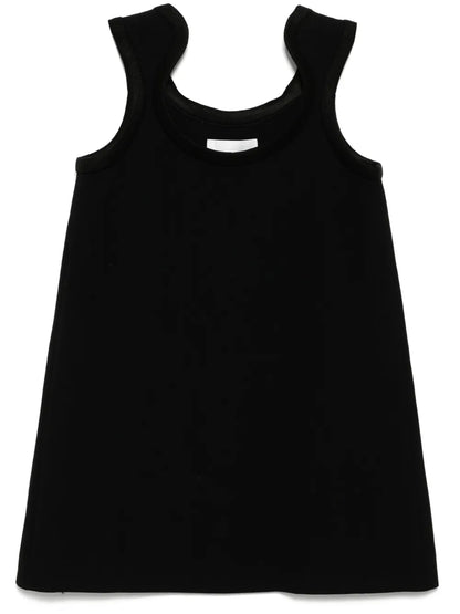 Curve Ribbed Wool Mini Dress