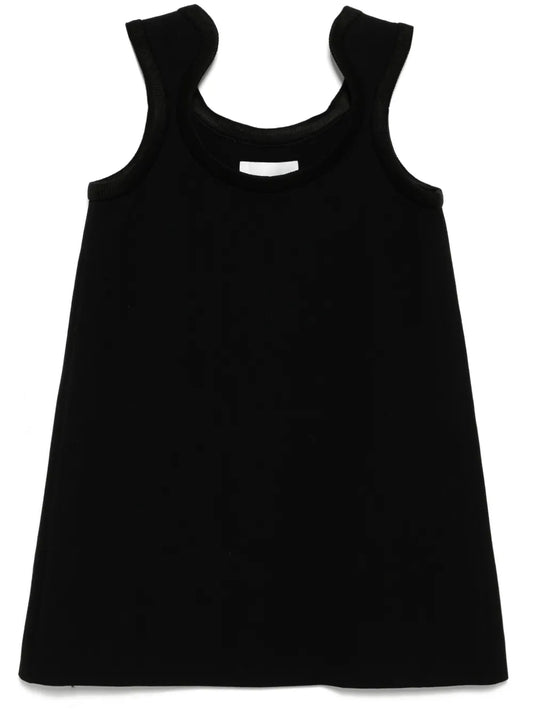 Curve Ribbed Wool Mini Dress