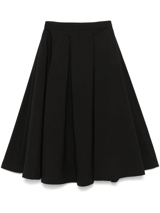 Pleated Midi Skirt