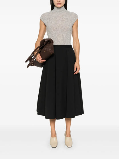 Pleated Midi Skirt