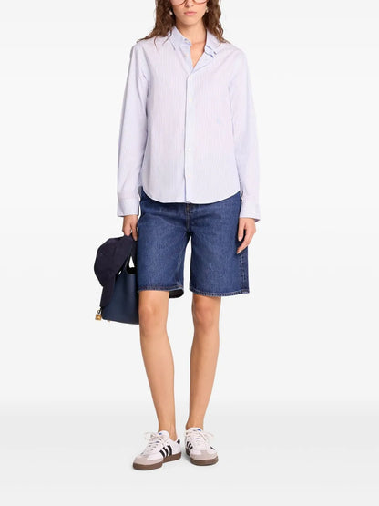 Striped Button-Up Shirt