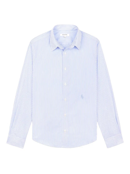 Striped Button-Up Shirt