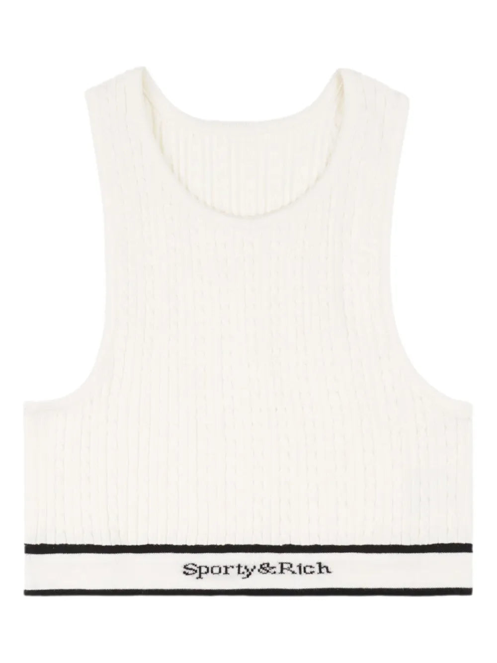 Cable-Knit Sports Bra