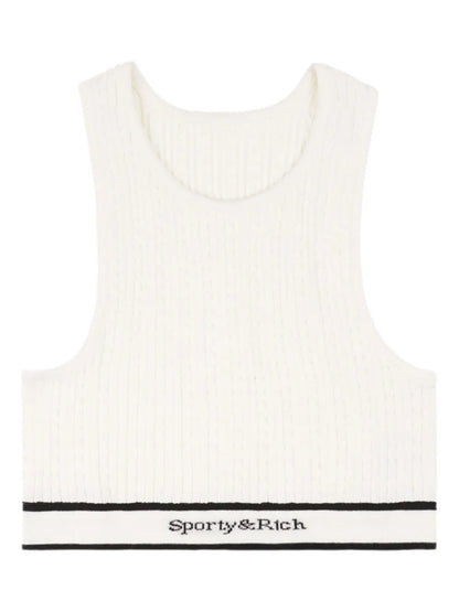 Cable-Knit Sports Bra