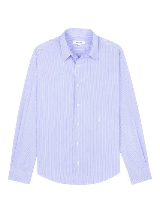 Striped Button-Up Shirt