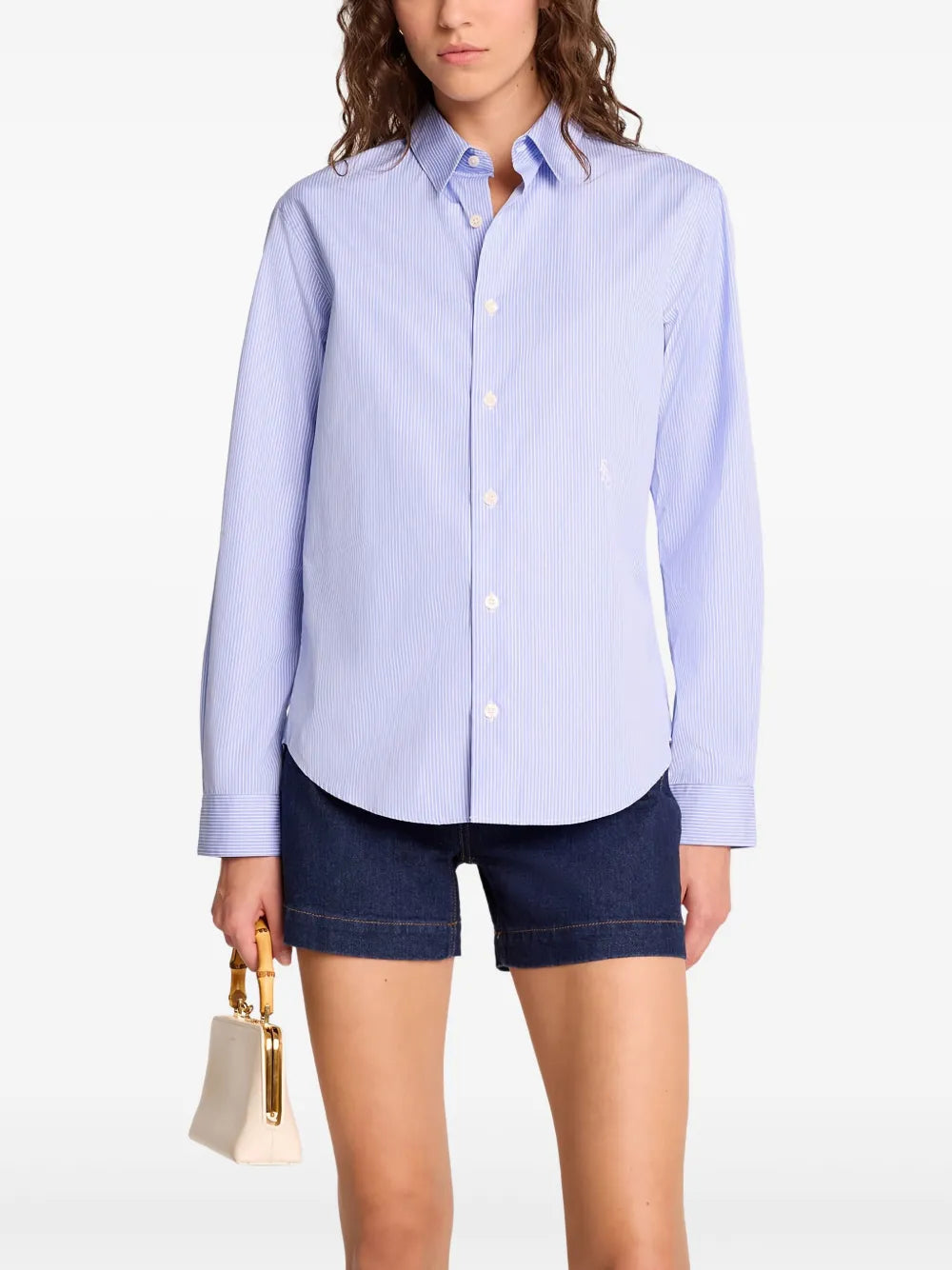 Striped Button-Up Shirt