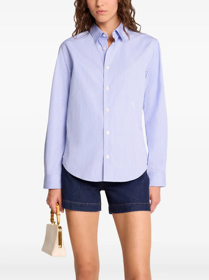 Striped Button-Up Shirt