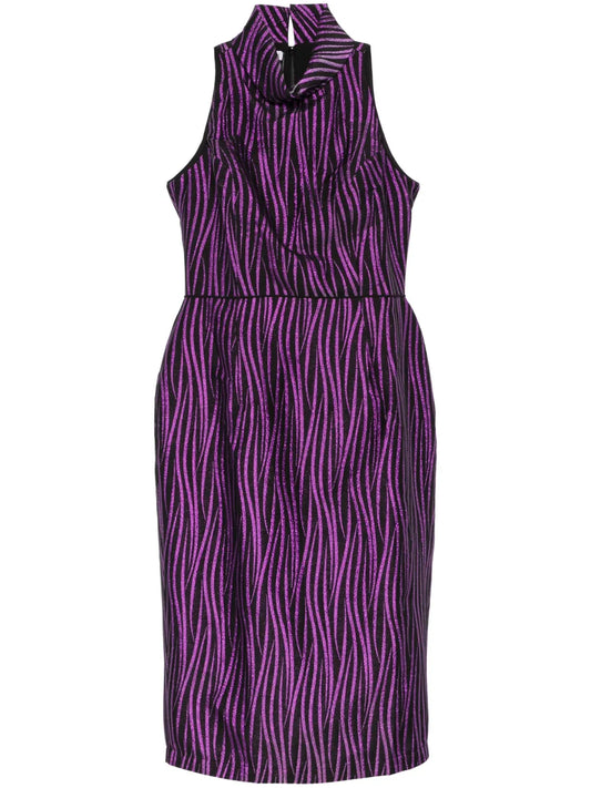 Roll-Neck Midi Dress