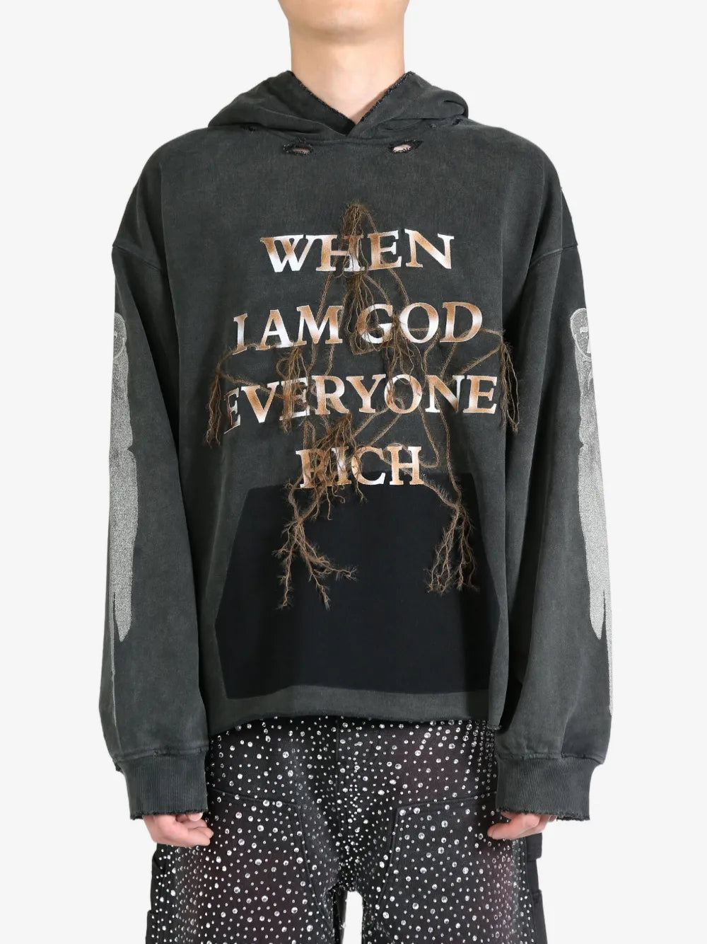 Text-Print Hoodie