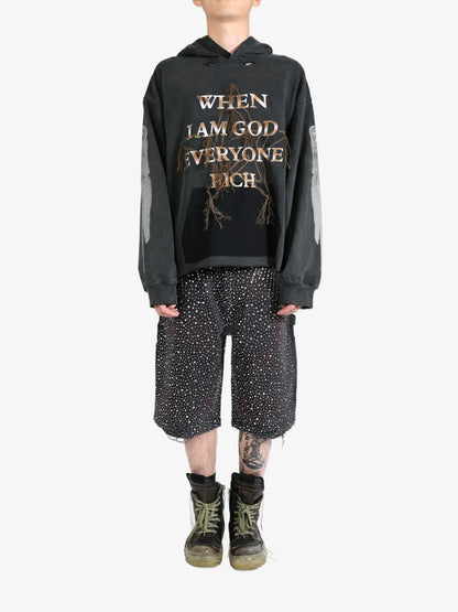 Text-Print Hoodie