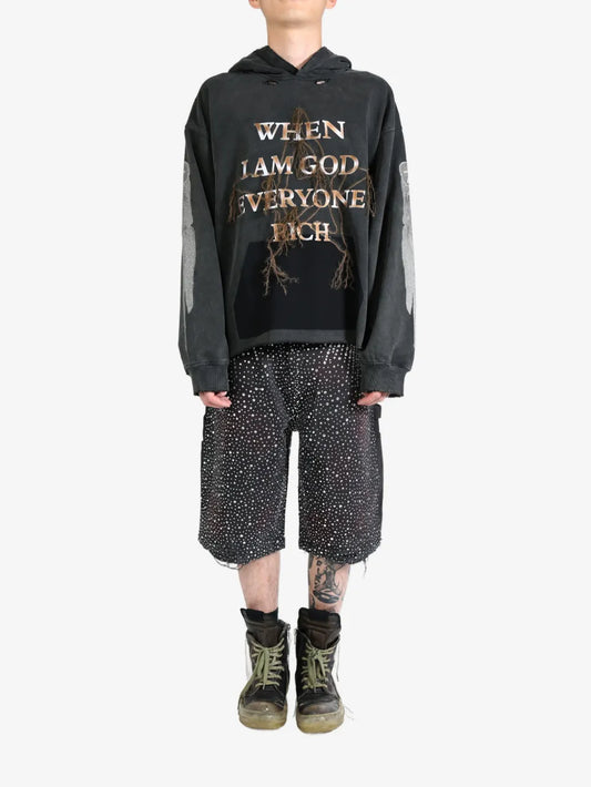 Text-Print Hoodie