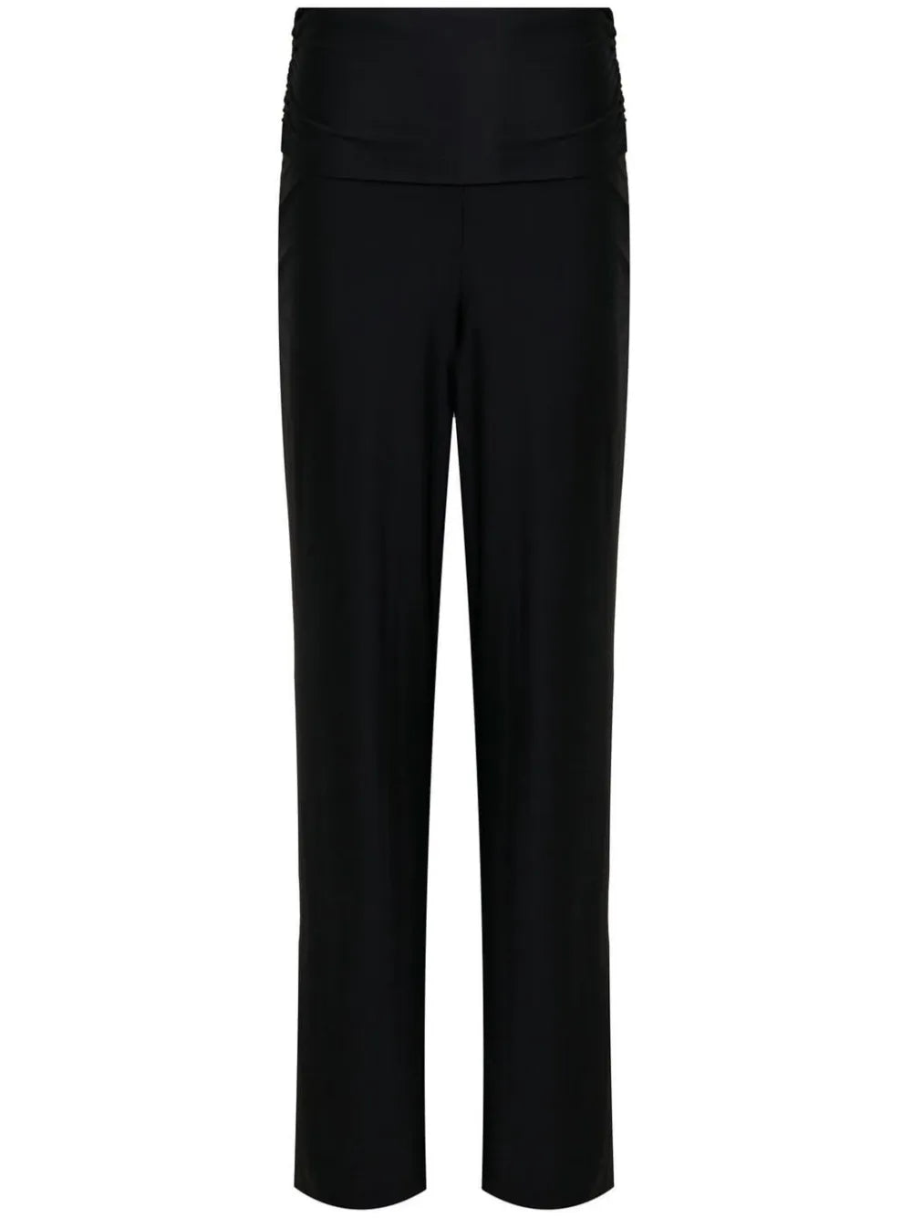 High-Waisted Straight-Leg Trousers
