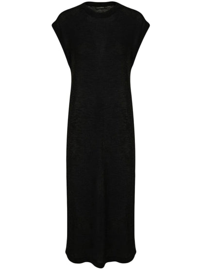 Crochet-Knit Midi Dress