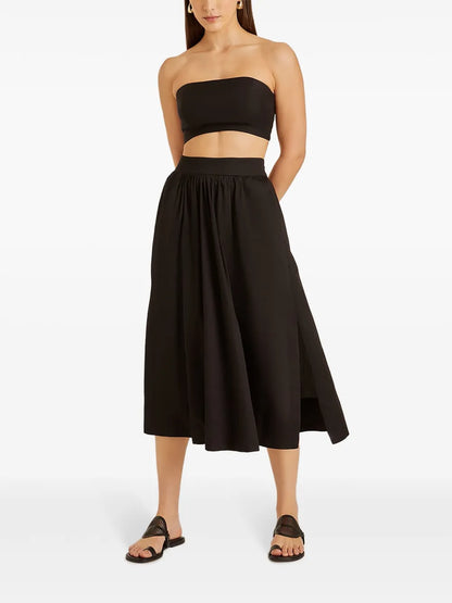 Ruched Midi Skirt