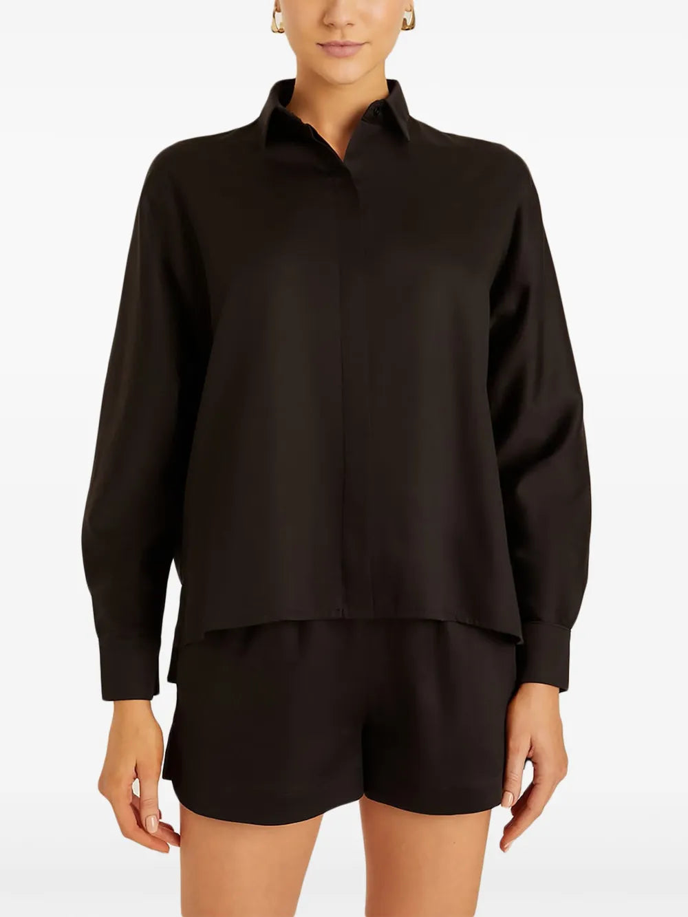 Box-Pleat Detail Shirt
