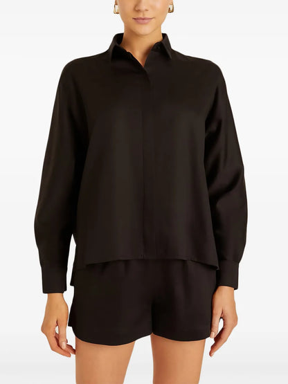 Box-Pleat Detail Shirt