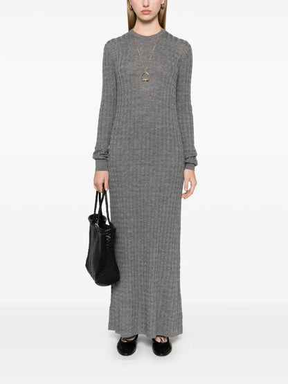 Cable-Knit Maxi Dress