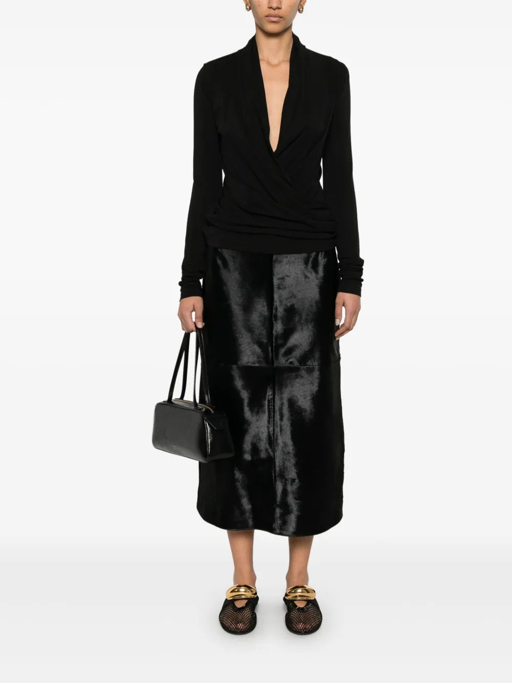 A-Line Midi Skirt