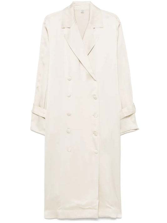 Straight Satin Trench Coat