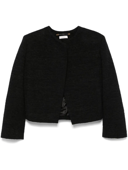 Cropped Bouclé Jacket