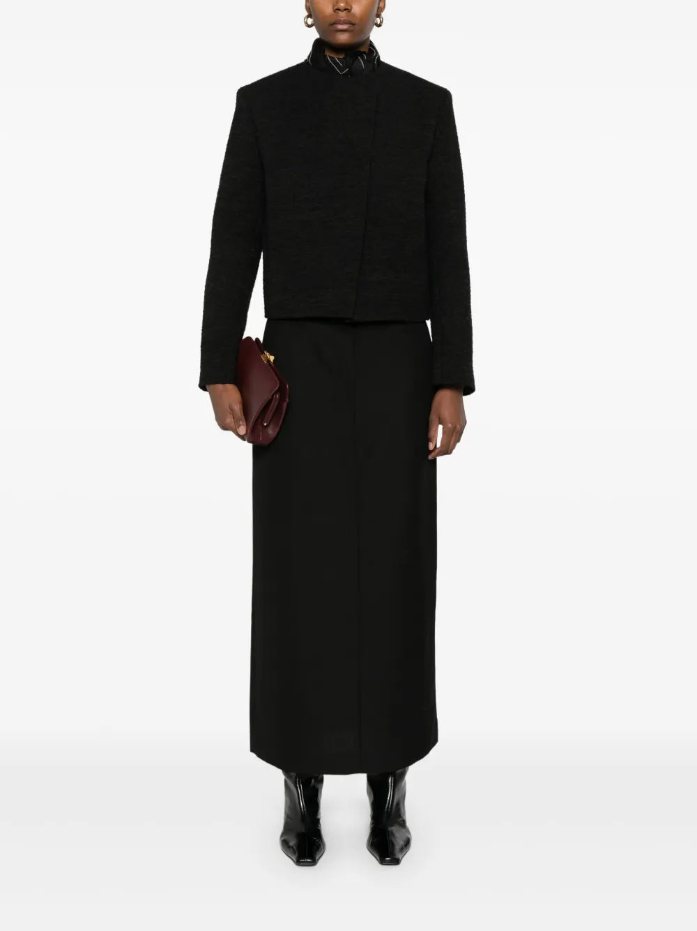 Cropped Bouclé Jacket