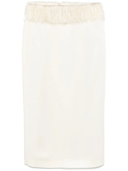 Fringed Maxi Skirt