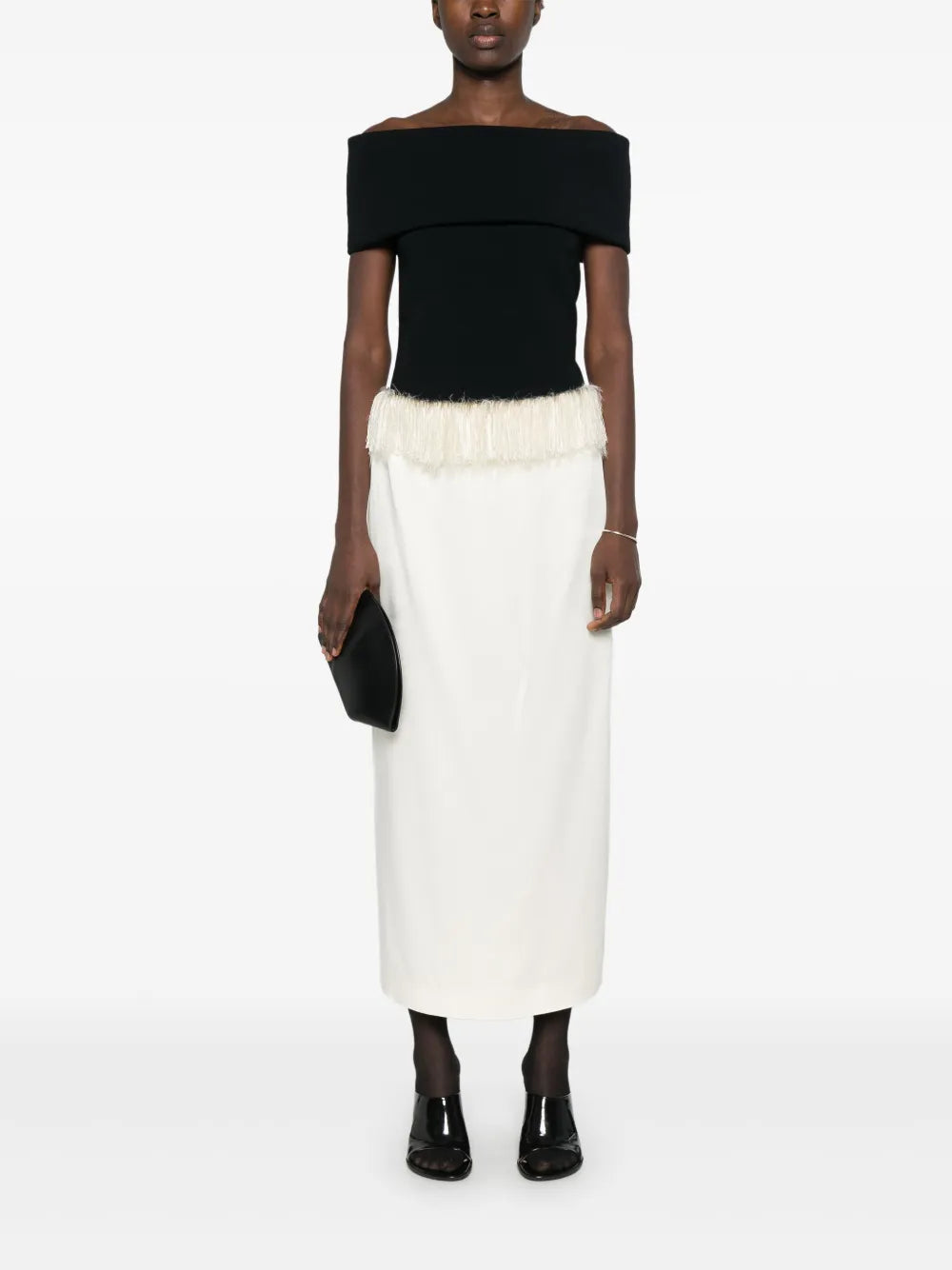 Fringed Maxi Skirt
