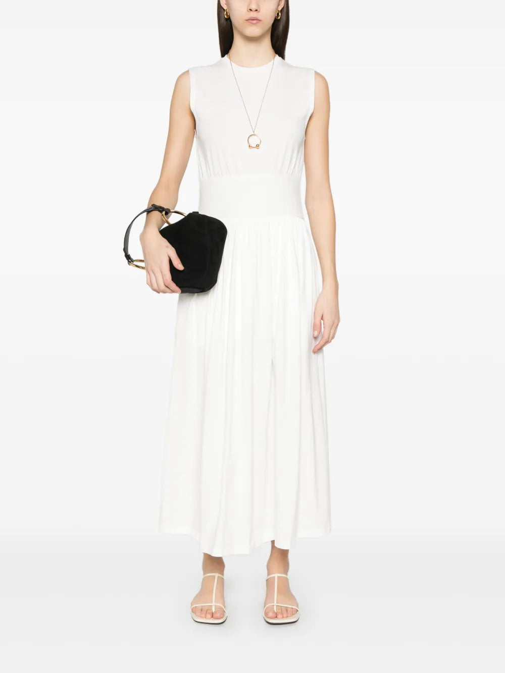 Sleeveless Cotton Maxi Dress