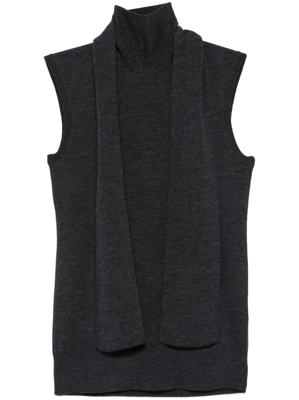 Scarf-Detailing Sleeveless Top