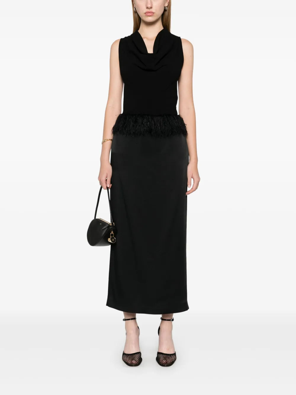 Fringed Maxi Skirt