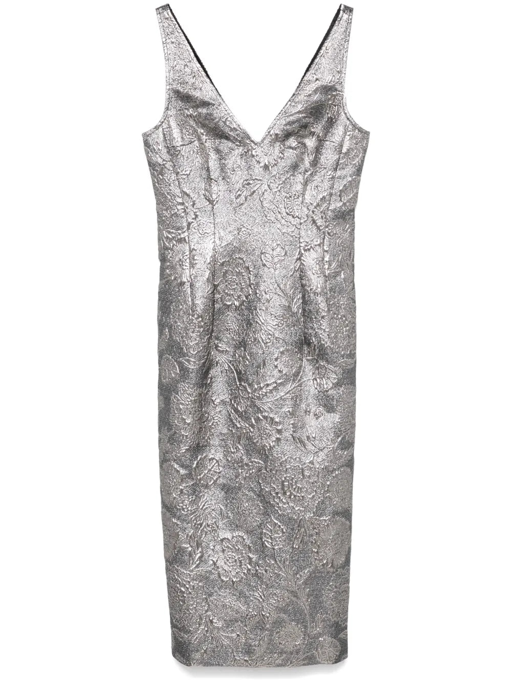 Brocade Midi Dress