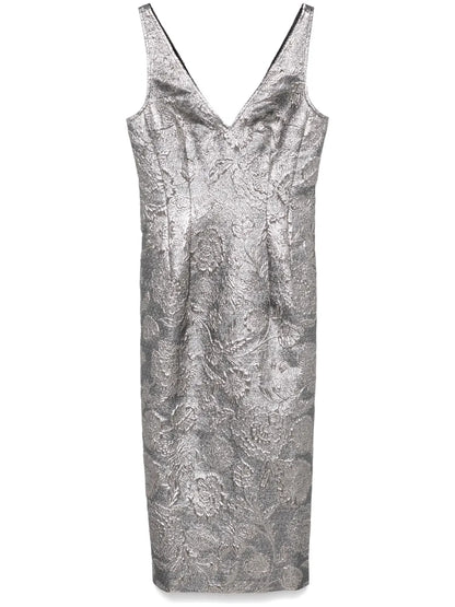 Brocade Midi Dress