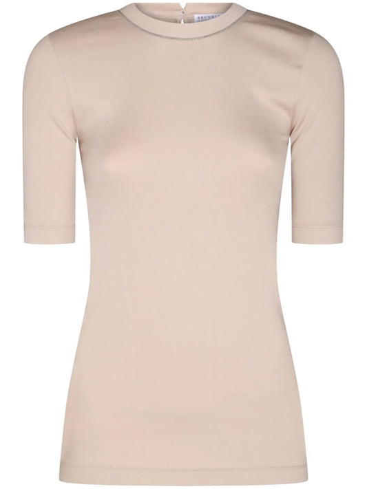 Monili-Embellished T-Shirt