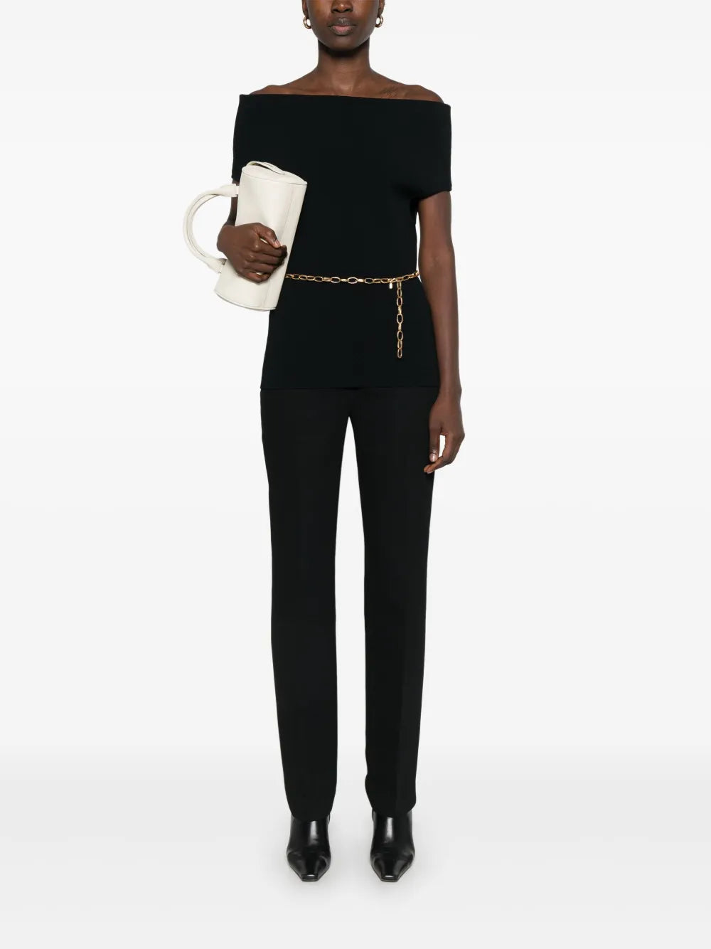 Low-Rise Stovepipe Trousers