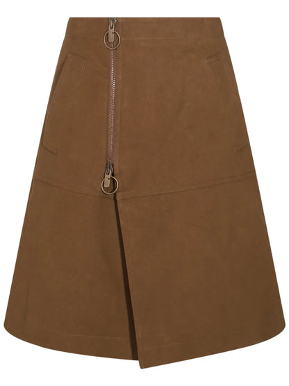 Cotton Midi Skirt