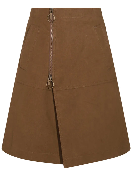 Cotton Midi Skirt