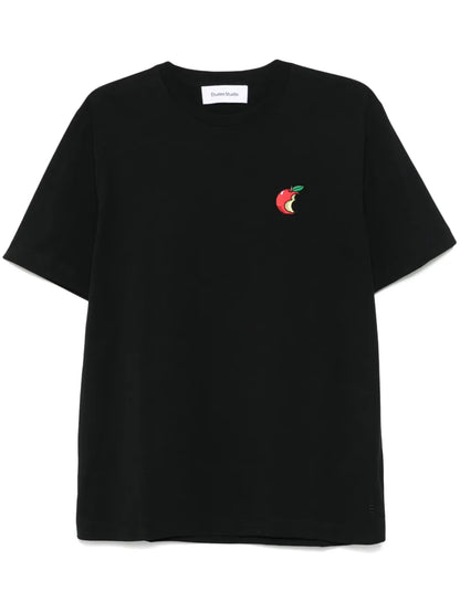 Embroidered-Apple T-Shirt