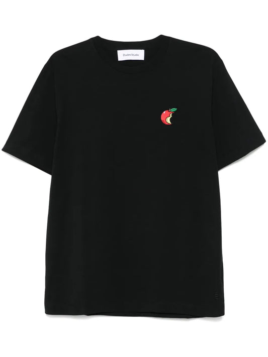 Embroidered-Apple T-Shirt