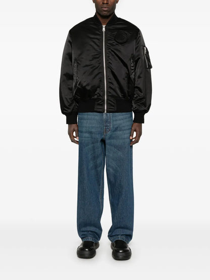 Logo-Patch Bomber Jacket