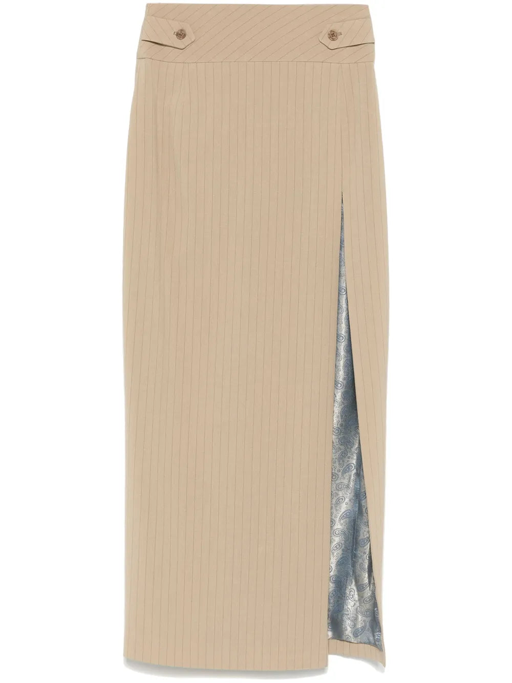 Pinstriped Maxi Skirt