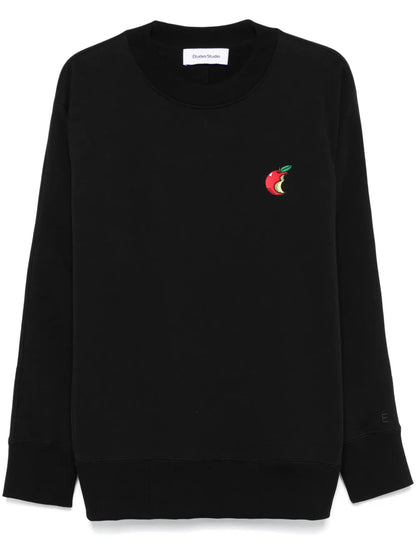 Apple-Embroidered Sweatshirt