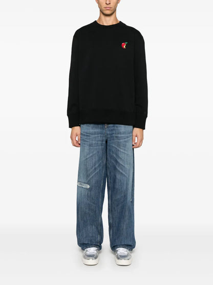 Apple-Embroidered Sweatshirt
