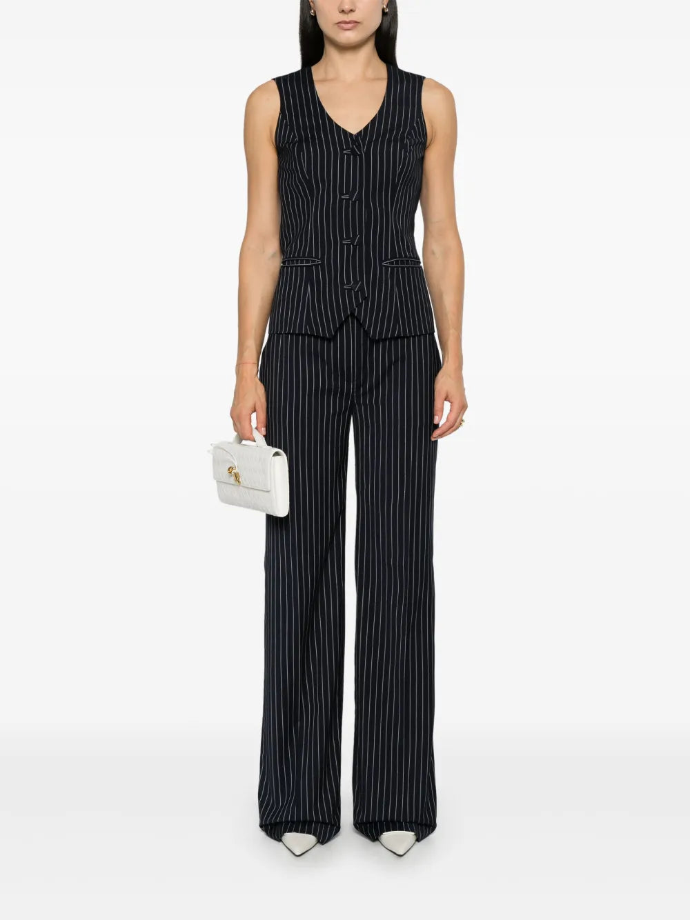 Pinstriped Vest
