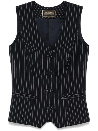 Pinstriped Vest