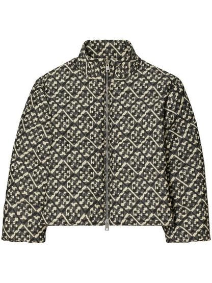 Monogram-Pattern Down Jacket
