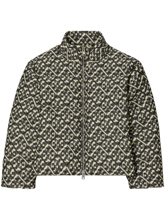 Monogram-Pattern Down Jacket