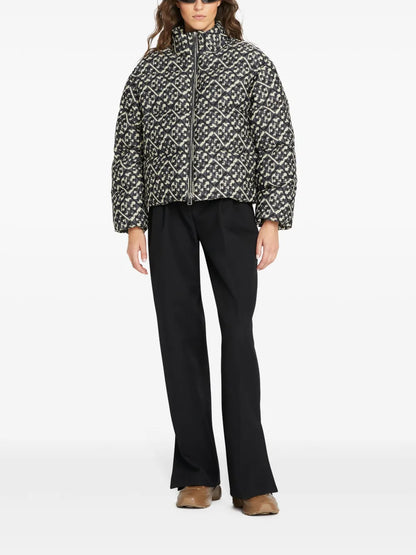 Monogram-Pattern Down Jacket