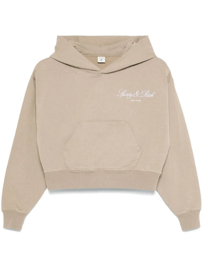 Vendome-Script Cropped Hoodie