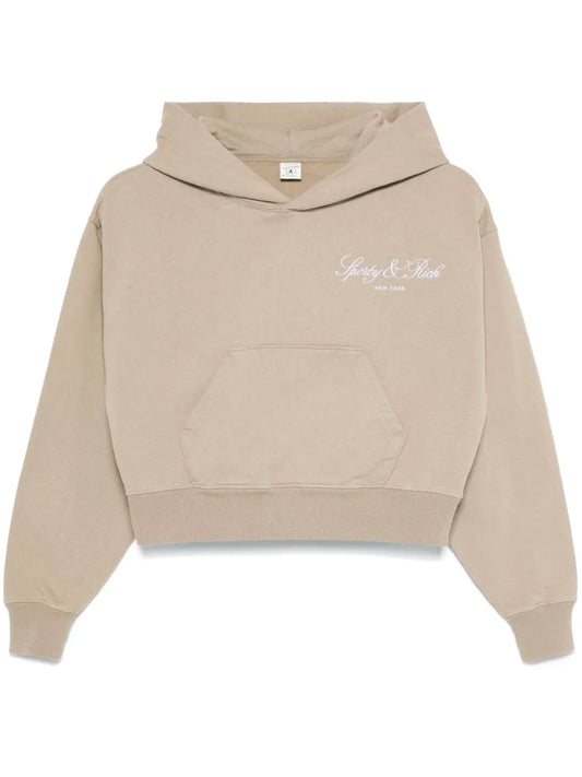 Vendome-Script Cropped Hoodie