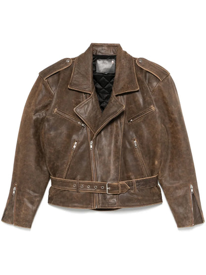 Oversize-Shoulder Biker Jacket